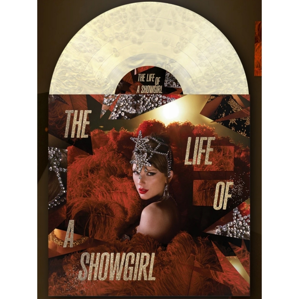 Taylor Swift The Life of a Showgirl Tiny Bubbles In Champagne Under Bright Vinyl